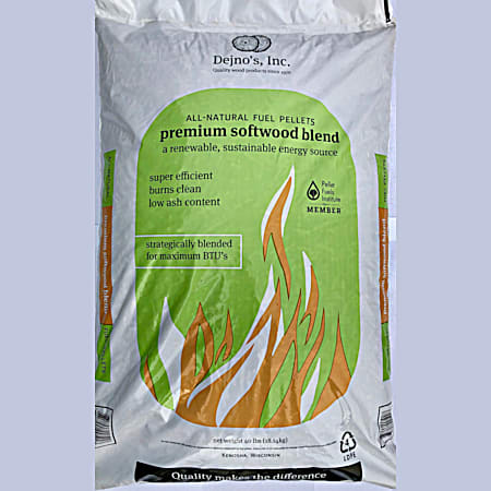 Premium Softwood Blend Fuel Pellets 40 lbs