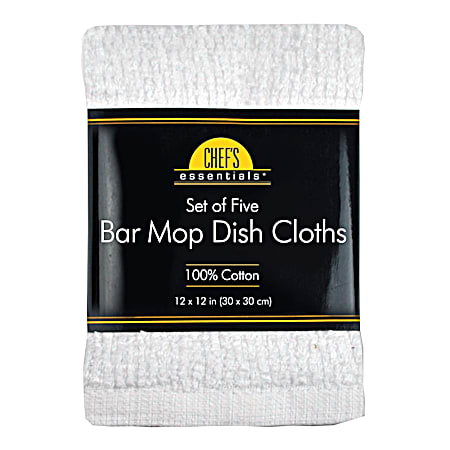 Chef's Essentials 5 Pk. Bar Mop Dish Cloths