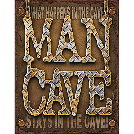 Man Cave Tin Sign