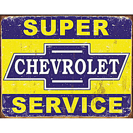  Super Chevrolet Service Tin Sign