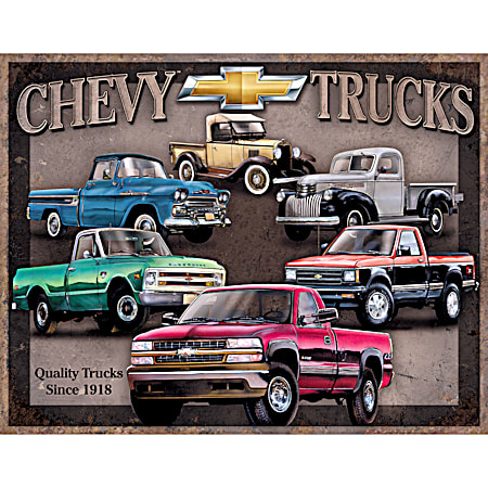  Chevy Trucks Tribute Tin Sign