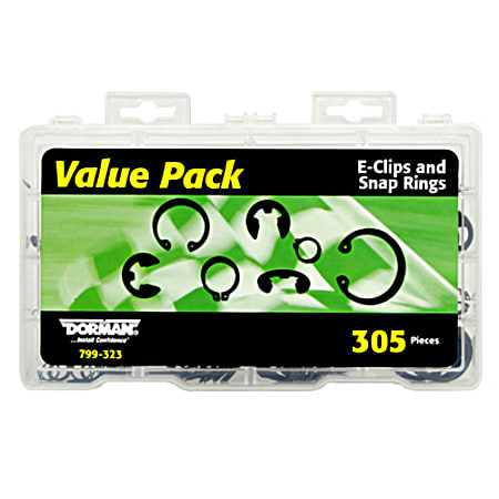 Dorman E-Clips & Snap Rings Assortment Kit