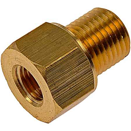 Brake Line Adapter - Tube 3/8-24 In. x 1/2-20 In.