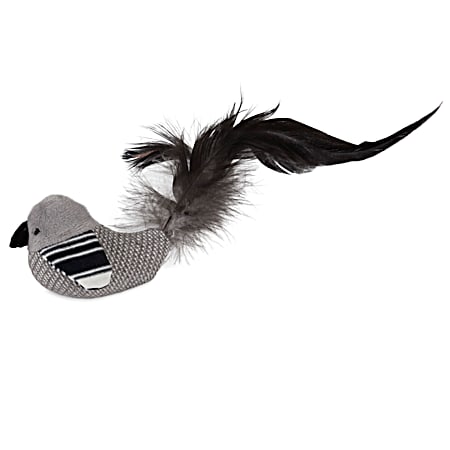 Cataction Black & White Bird Toy for Cats