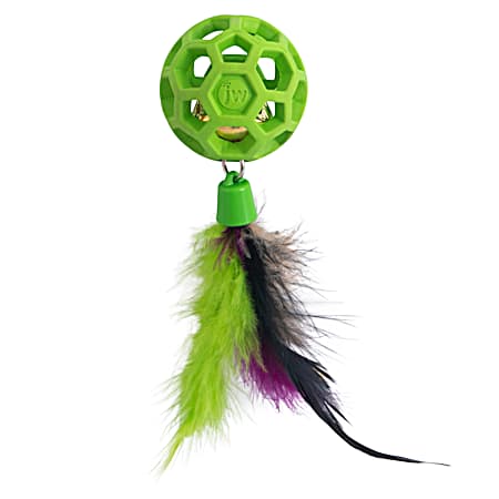 Cataction Feather Ball w/ Bell Cat Toy