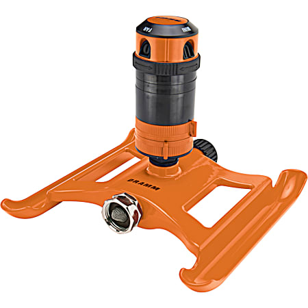 Orange 4-Pattern Gear Sprinkler