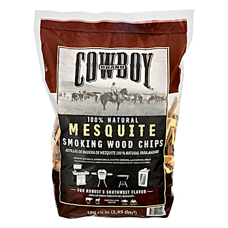 180 cu in Mesquite Smoking Wood Chips