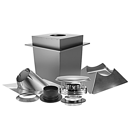 DuraVent 6 in DuraPlus 'UP' Through-the-Ceiling (Basic Kit) Wood Stove Chimney Kit
