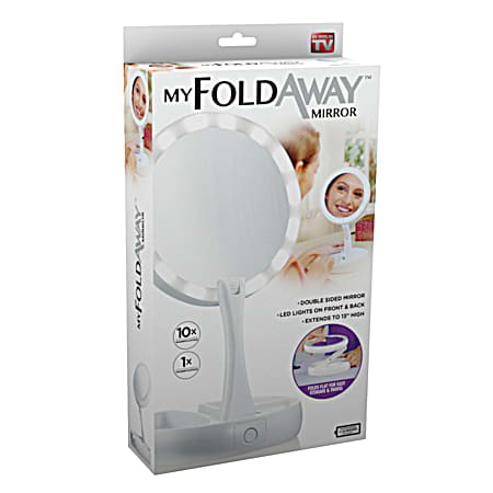 As Seen On TV White Foldaway Mirror