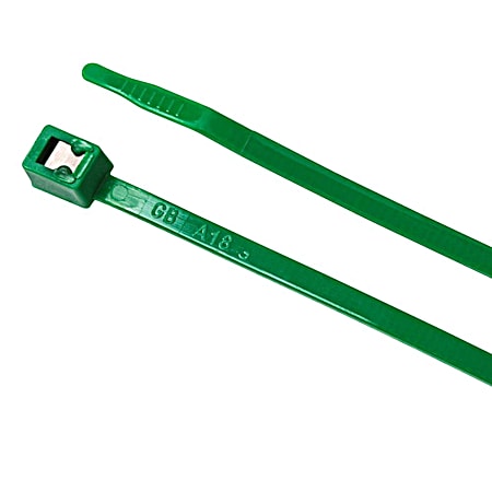 Gardner Bender 11 in Green Self Cutting Cable Ties - 50 Ct