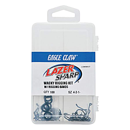 Lazer Sharp Wacky Worm Kit with Rigging Bands