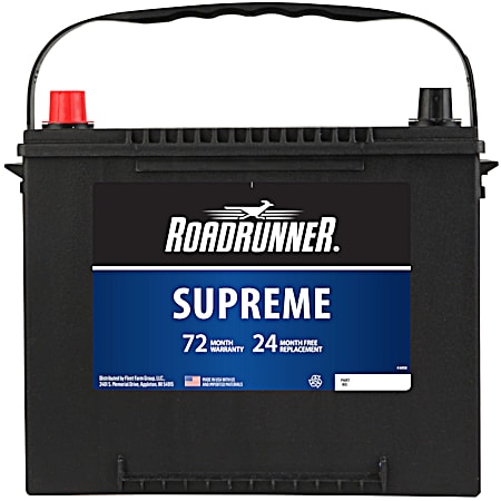 Road Runner Supreme Power Battery Grp 24 72 Mo 650 CCA