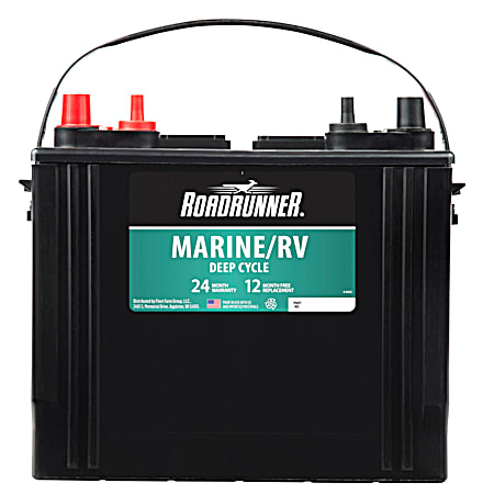 Marine / RV Deep Cycle Battery - Group 24, 500 CCA