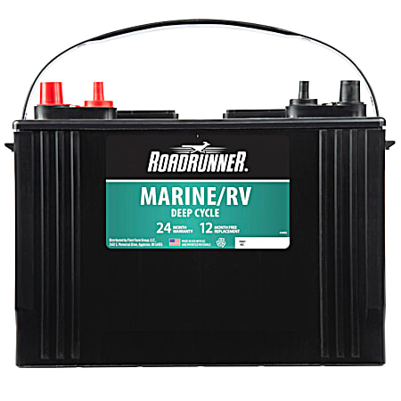 Marine / RV Deep Cycle Battery Grp 27 27 Mo 575 CCA