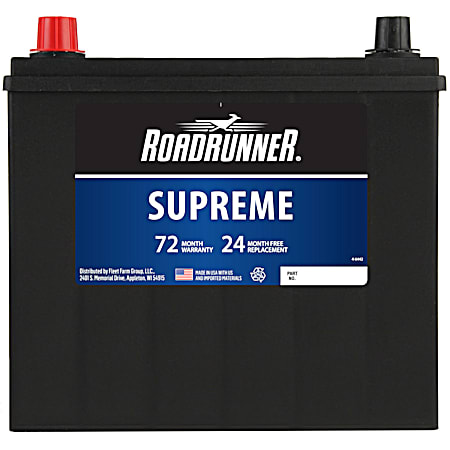 Road Runner Supreme Power Battery Grp 51 72 Mo 450 CCA