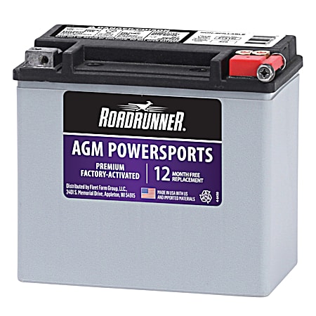 Premium Grp 16L 12 Mo Power Sport Battery