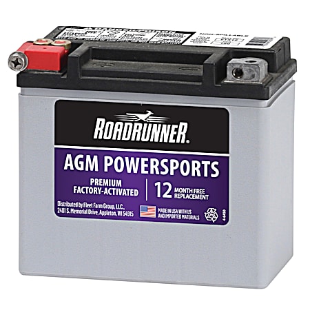 Premium Grp 12 12 Mo Power Sport Battery