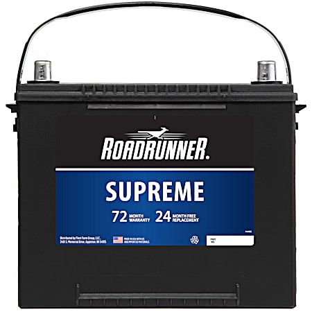 Road Runner Supreme Power Battery Grp 24f 72 Mo 650 CCA