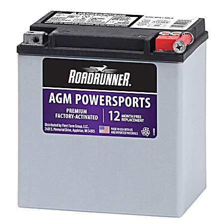 Premium Grp 30L 12 Mo Power Sport Battery