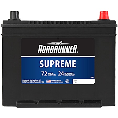 Road Runner Supreme Power Battery Grp 124 72 Mo 700 CCA