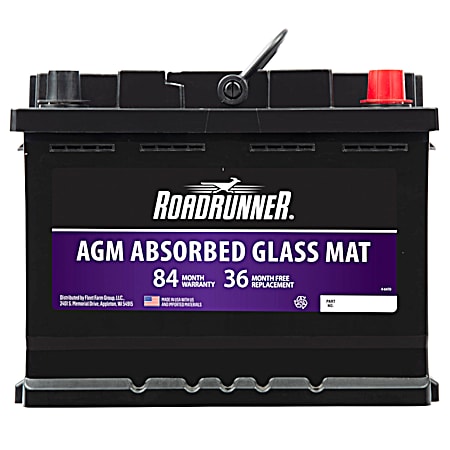 Road Runner AGM Ace Battery Grp 47 84 Mo 600 CCA
