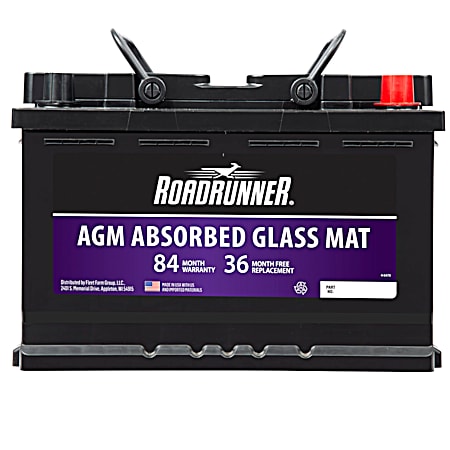 Road Runner AGM Ace Battery Grp 48 84 Mo 760 CCA
