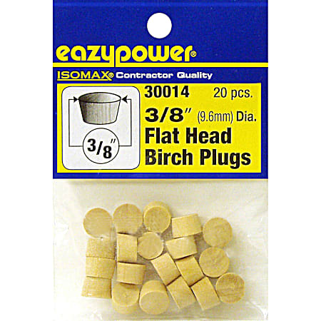 Flat Head Birch Plugs