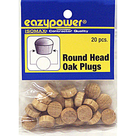 Eazypower Round Head Oak Plugs