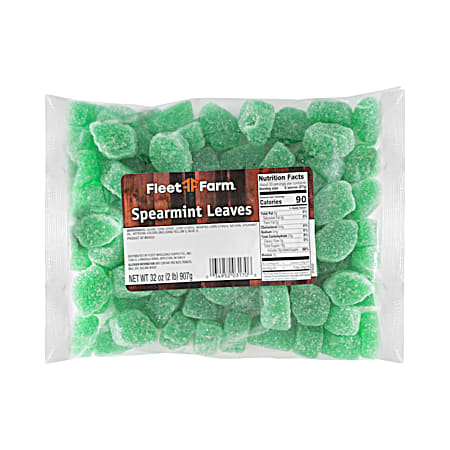 32 oz Spearmint Leaves Soft Jellied Candy
