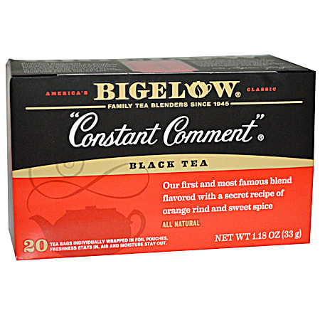 Bigelow Constant Comment All Natural Black Tea Bags - 20 Pk