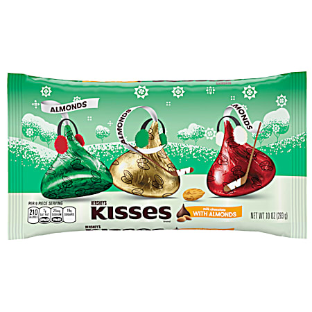 Kisses 10 oz Milk Chocolate Candy w/ Almonds