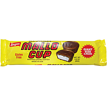 3 oz Giant Size Milk Chocolate Mallo Cups Candy