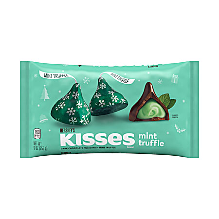 Kisses 10 OZ Dark Chocolate Mint Truffle