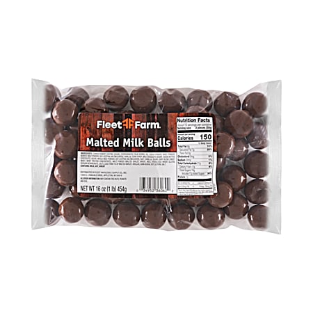 16 oz Chocolate Malted Milk Balls
