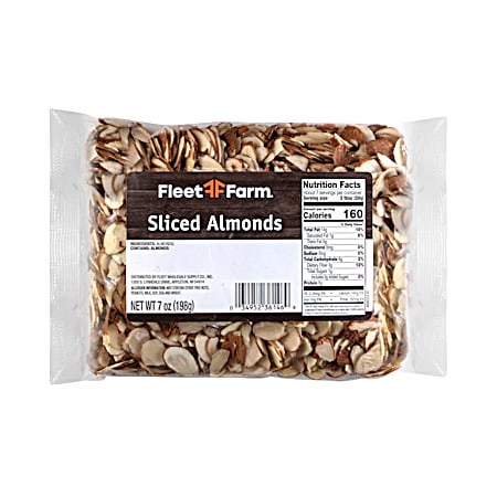 Fleet Farm 7 oz Sliced Almonds 