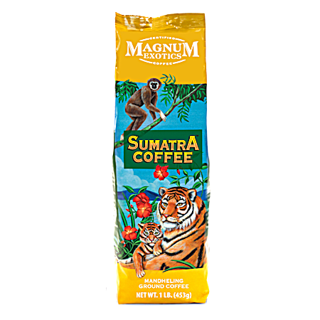 Magnum Exotics 16 oz Sumatra Mandheling Dark Roast Ground Coffee