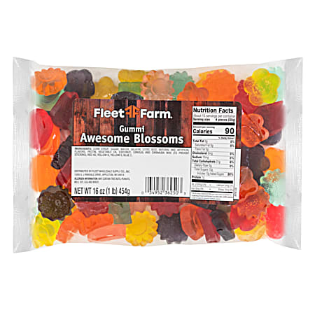 Fleet Farm 16 oz Gummi Flowers Chewy Candy