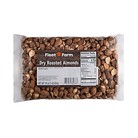 Fleet Farm 16 oz Dry Roasted Almonds