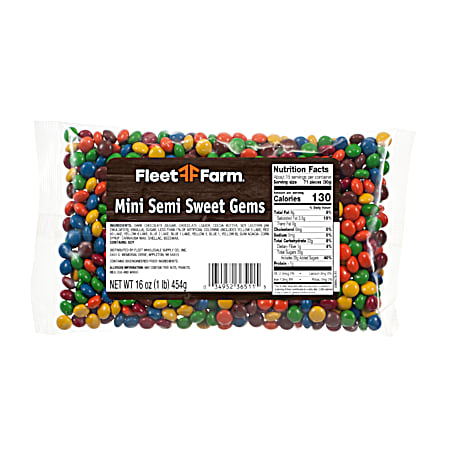 Fleet Farm 16 oz Mini Semi Sweet Gems