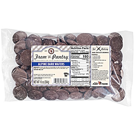 10 oz Alpine Dark Chocolate Wafers