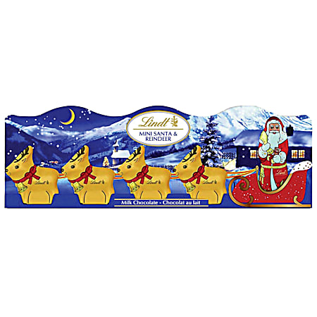 Mini Santa & Reindeer Milk Chocolate Bar