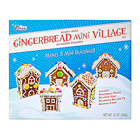 27 oz Gingerbread Mini Village Kit