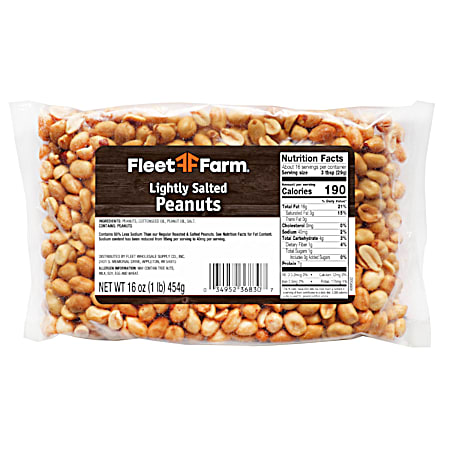 16 oz Lightly Salted Virginia Peanuts