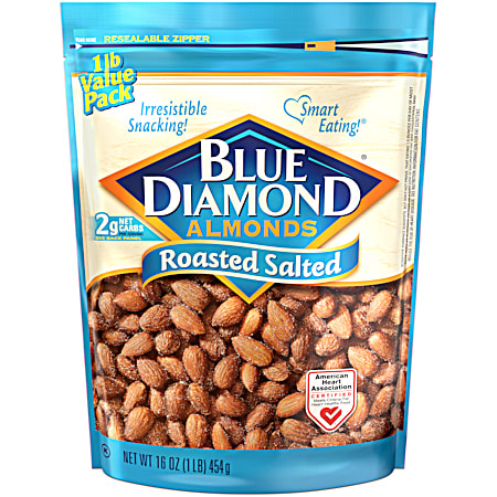 Blue Diamond 16 oz Roasted & Salted Almonds