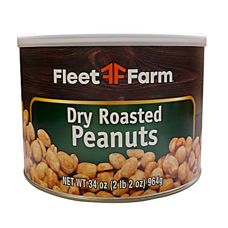 Fleet Farm 34 oz Dry Roasted Peanuts