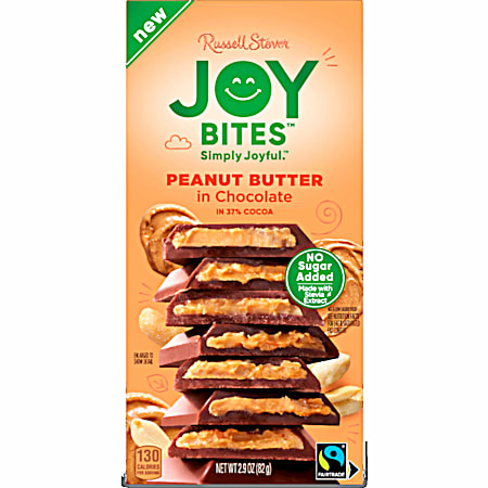 2.9 oz Joy Bites Peanut Butter in Milk Chocolate Bar