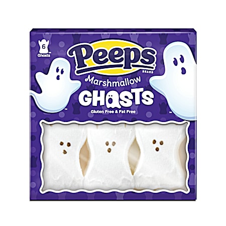Peeps White Marshmallow Ghosts - 6 ct