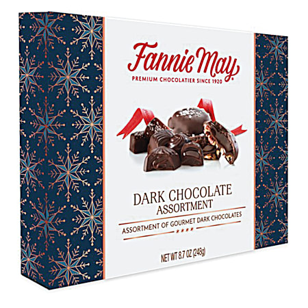 8.3 oz Assorted Dark Chocolate Holiday Gift Box