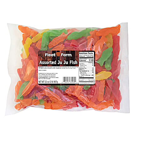 Fleet Farm 32 oz Ju Ju Fish Assorted Color & Flavor Soft Chewy Candy