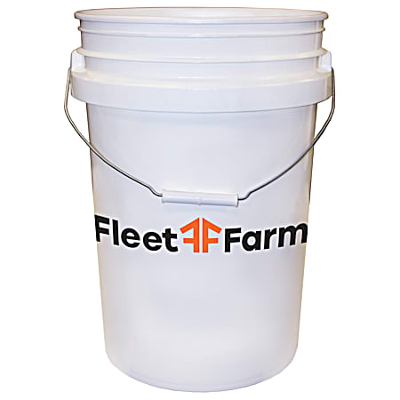 Fleet Farm 6 Gallon White Heavy Duty Pro Pail